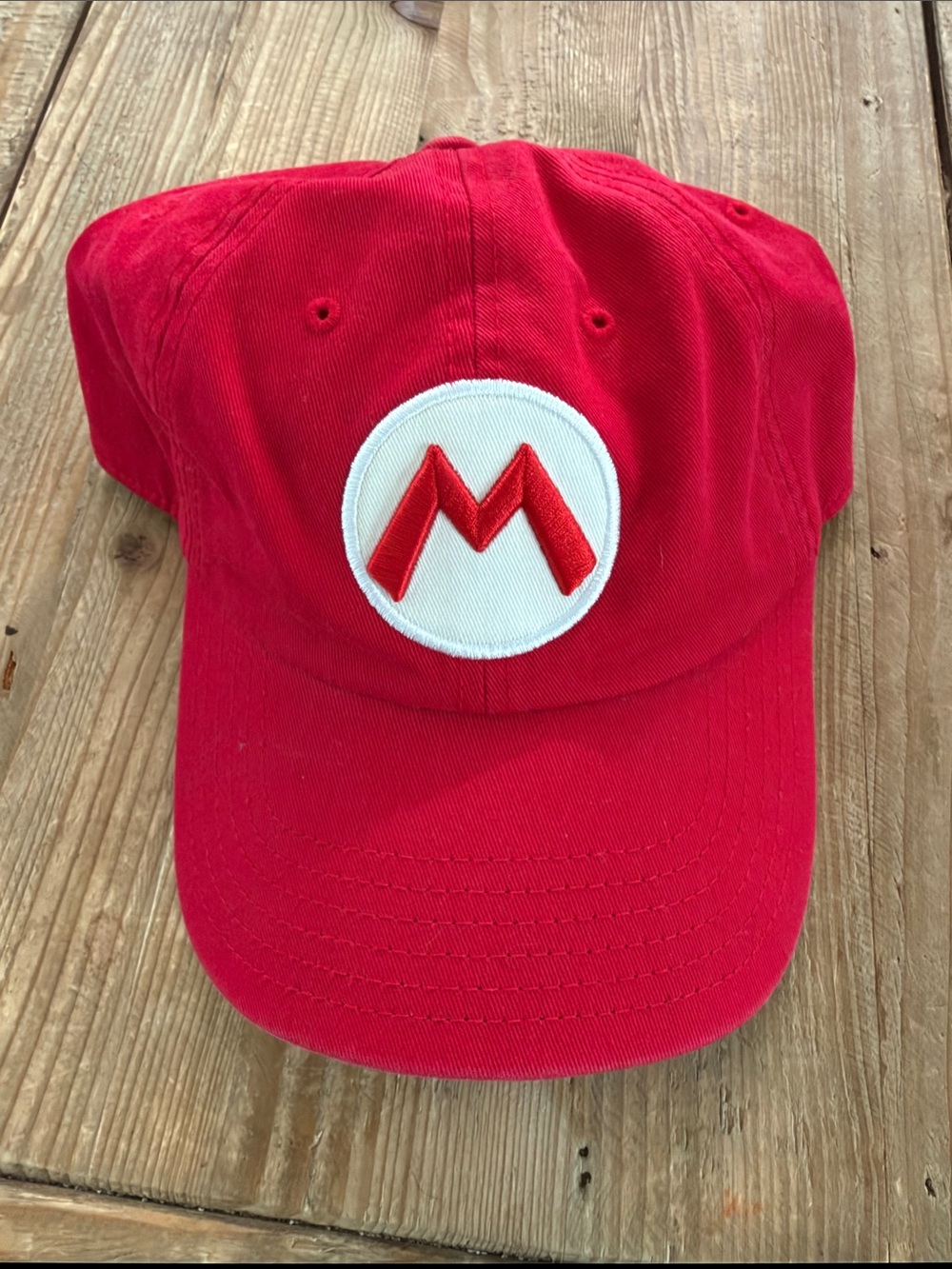 Nintendo Red Super Mario 'M' Baseball Cap